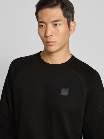 PME Legend Sweatshirt met labelstitching Zwart - 3