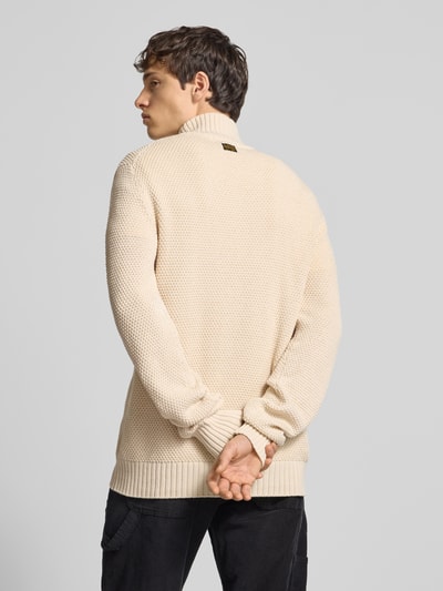 G-Star Raw Gebreide pullover met ribboorden Offwhite - 5