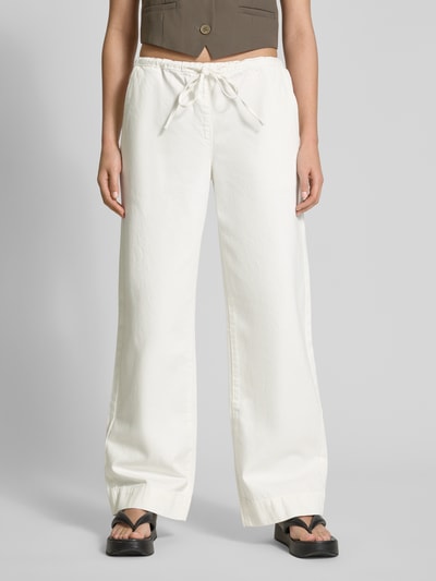 EDITED Jeans mit elastischem Bund Weiss 4