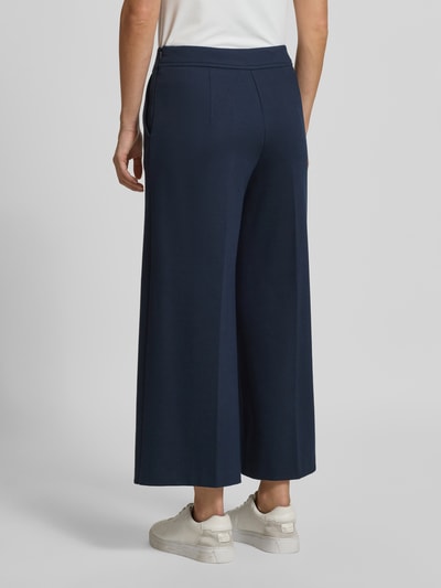 More & More Wide fit pantalon van viscosemix met elastische band Marineblauw - 5