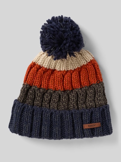 Barts Gebreide muts met pompon, model 'WILHELM' Blauw - 1