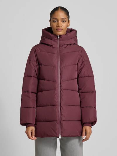 MANGO Steppmantel mit Zweiwege-Reißverschluss Modell 'TOKYO' Bordeaux 4