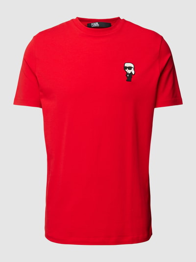 Karl Lagerfeld T-Shirt mit Motiv-Detail Rot 2