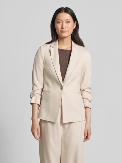COMMA Regular Fit Blazer aus Lyocell-Mix mit Reverskragen Sand 4