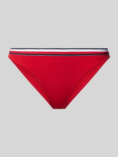 TOMMY HILFIGER Bikini-Hose mit elastischem Logo-Bund Rot 1