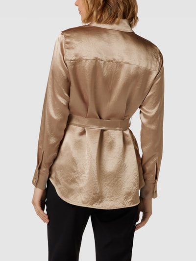 MaxMara Leisure Overhemdblouse met tailleriem, model 'HOLDIAY' Goud - 5