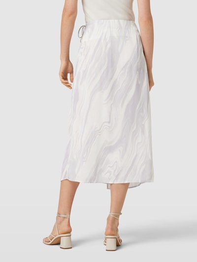 Calvin Klein Womenswear Wickelrock aus Viskose mit Allover-Muster Modell 'SHINE' Flieder 5