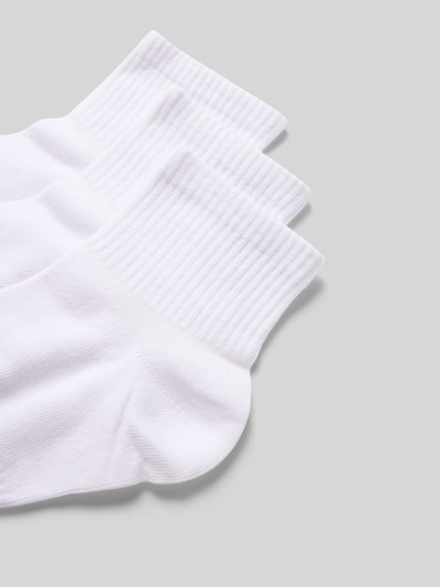 Jack & Jones Sokken met labelprint in een set van 3 paar, model 'LUCA' Wit - 2