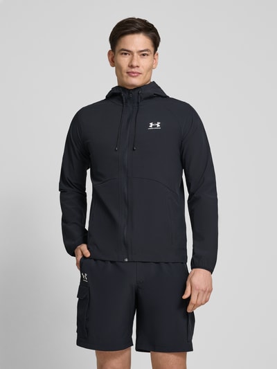 Under Armour Wiatrówka z nadrukiem z logo Czarny 4