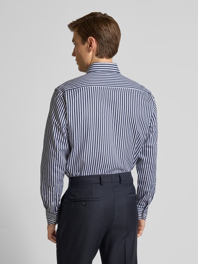 ETERNA Modern Fit Business-Hemd mit Knopfleiste Marine 5