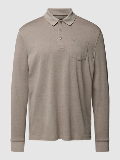 bugatti Poloshirt met borstzak Beige - 2