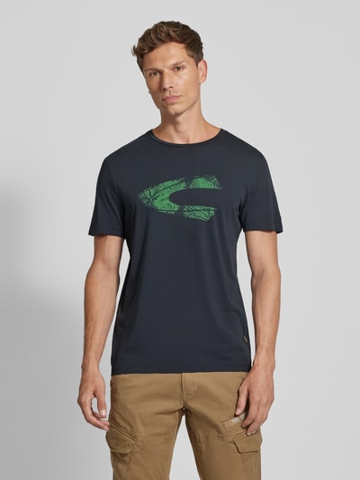 camel active T-Shirt mit geripptem Rundhalsausschnitt Marine 4