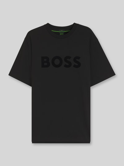 BOSS Green Regular Fit T-Shirt aus Baumwollmix Black 2