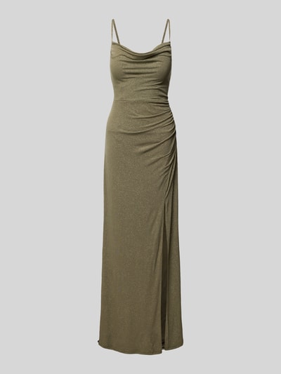 Jake*s Cocktail Sukienka koktajlowa z marszczeniami Oliwkowy 2