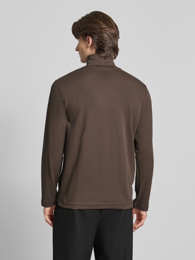 Tom Tailor Regular fit coltrui van katoenmix Middenbruin - 5