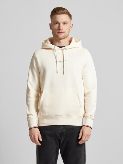 Tommy Hilfiger Hoodie met labelprint Beige - 4