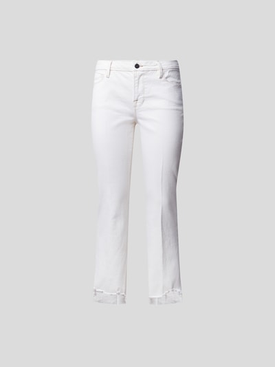 Frame Verkürzte Mid Rise Bootcut Jeans Offwhite 2