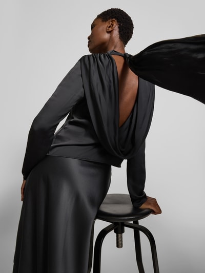 ROTATE Blusenshirt mit Stehkragen Black 3