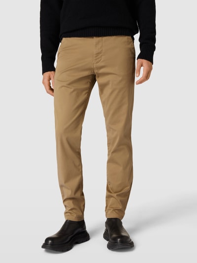 SELECTED HOMME Slim Fit Chino in unifarbenem Design Modell 'NEW Miles' Camel 4