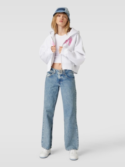 Levi's® Straight leg jeans in 5-pocketmodel, model 'SUPERLOW' Lichtblauw - 1