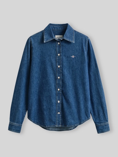 GANT Relaxed Fit Jeansbluse aus reiner Baumwolle Jeansblau 2