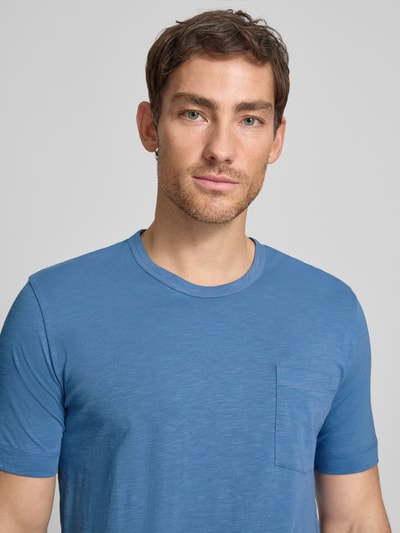 Marc O'Polo Regular Fit T-Shirt aus reiner Baumwolle Blau 3