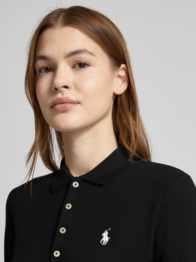 Polo Ralph Lauren Poloshirt im langärmligen Design Modell 'JULIE' Black 3