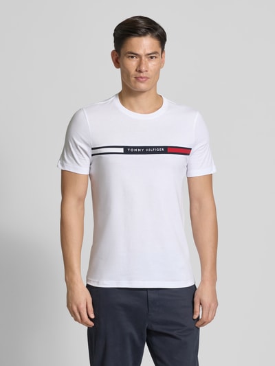 Tommy Hilfiger Regular Fit T-Shirt aus reiner Baumwolle Weiss 4