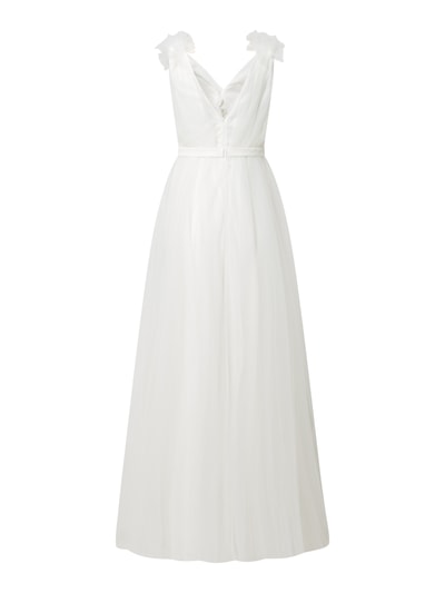 TROYDEN COLLECTION Abendkleid aus Tüll  Weiss 3