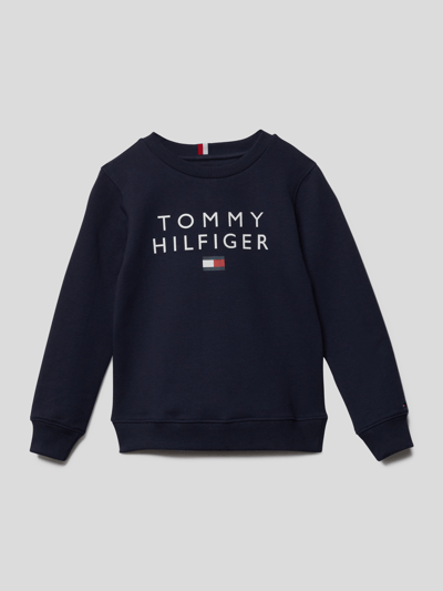 Tommy Hilfiger Kids Sweatshirt mit Label Print marine online kaufen