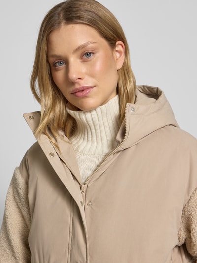 Mazine Regular Fit Jacke mit Kunstfellbesatz Modell 'Blocking' Beige 3