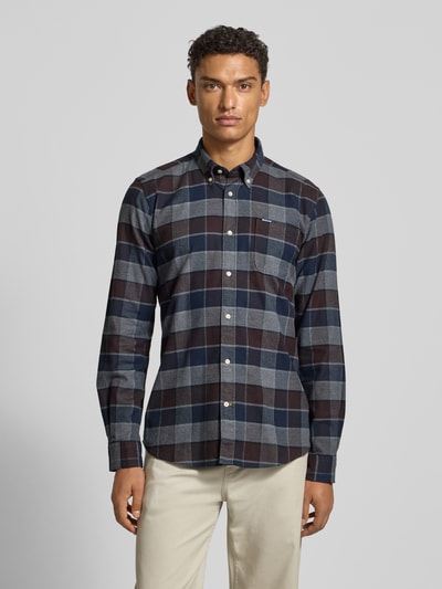 Barbour Tailored fit vrijetijdsoverhemd van puur katoen  Donkerbruin - 4
