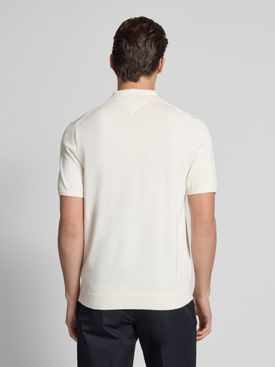 Tommy Hilfiger Regular fit poloshirt met logostitching Ecru - 5