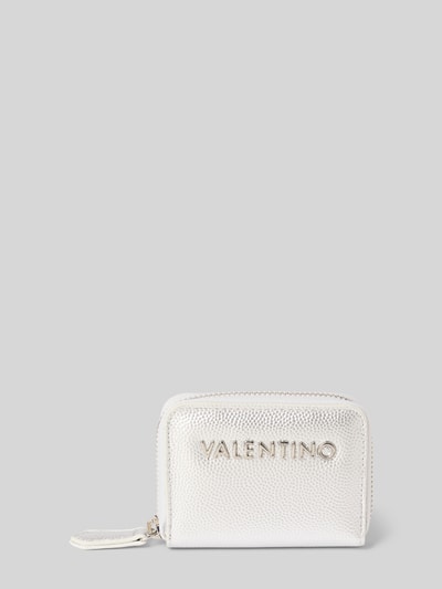 VALENTINO BAGS Portemonnee met labelapplicatie, model 'DIVINA' Zilver - 1