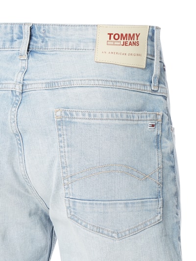 Tommy Jeans Tapered Fit Jeansshorts mit Stretch-Anteil Modell 'Ronnie' Jeansblau 4