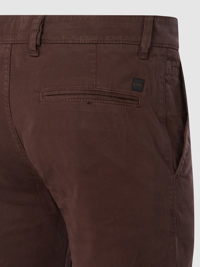 BOSS Orange Slim Fit Chino mit Label-Detail Modell 'Schino' Dunkelbraun 4