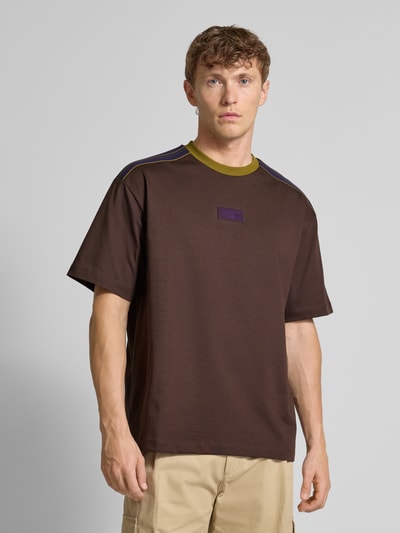 EA7 Emporio Armani T-shirt z okrągłym dekoltem model ‘TRAIN 7,0’ Oberżynowy 4