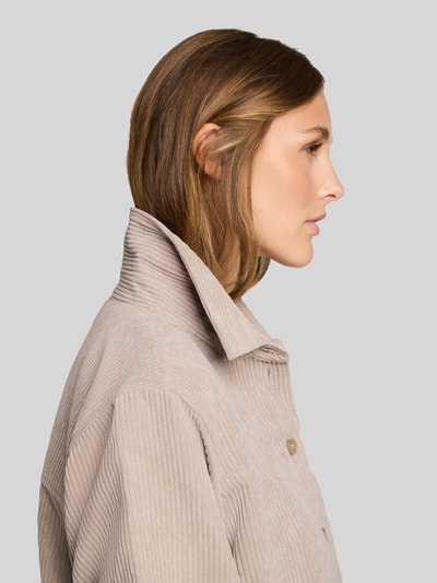 Tom Tailor Denim Kort cord overhemd met structuurlook Beige - 3