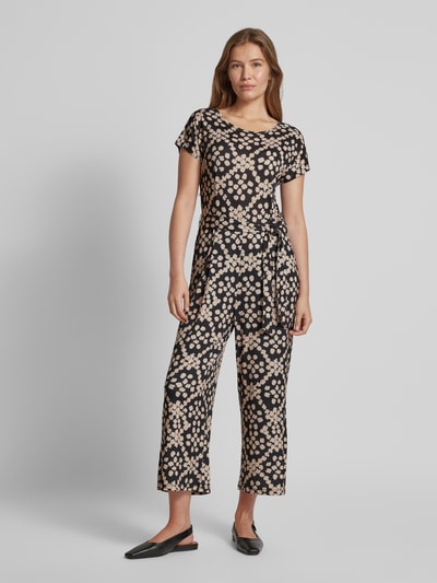 More & More Jumpsuit met strikceintuur Zwart - 4