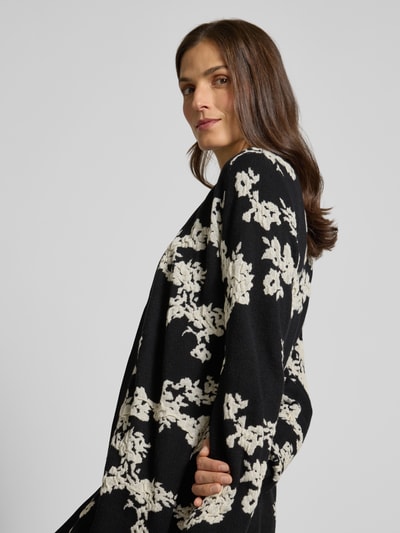 Vero Moda Regular fit cardigan van viscosemix, model 'NANCY' Zwart - 3