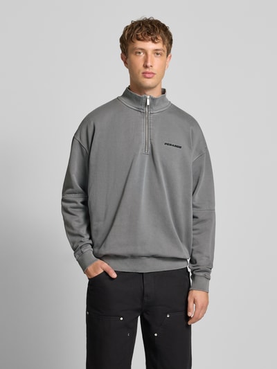 Pegador Oversized sweatshirt met opstaande kraag Antraciet - 4