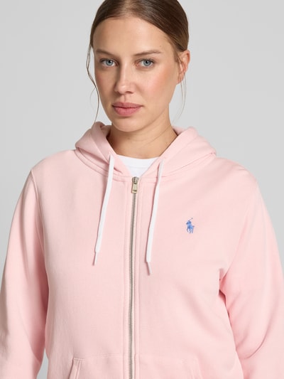 Polo Ralph Lauren Sweatjacke mit Label-Stitching Pink 3