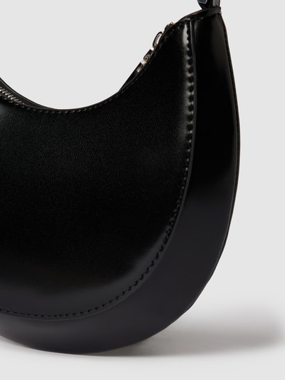 Mango Saddle Bag in Lack-Optik Modell 'Bag round' Black 3