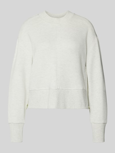 Produktfoto, Cropped Sweatshirt mit Rundhalsausschnitt Modell 'philippe' von VARLEY, Damen Sweatshirt aus Viskose-Mix mit Stretch-Anteil, helle Farbe, lockere Form, weiche Textur