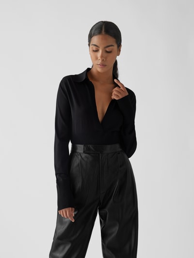 Dodo bar Or Lederhose im Relaxed Fit Schwarz 6