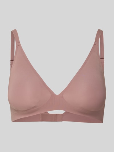 Productfoto, Slim Fit bh met verlengbare bandjes model 'Zero' van Sloggi, dames bh, elastische materiaalmix, matte textuur, roze kleur