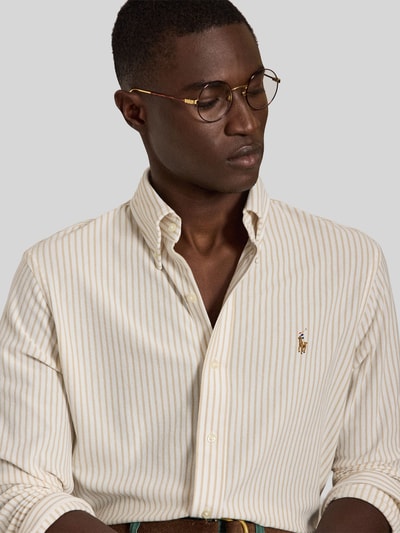 Polo Ralph Lauren Regular Fit Freizeithemd aus reiner Baumwolle Beige 3