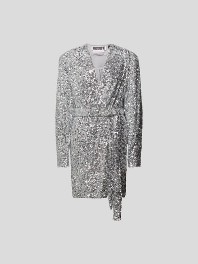ROTATE BIRGER CHRISTENSEN Minikleid mit Paillettenbesatz Silber 2