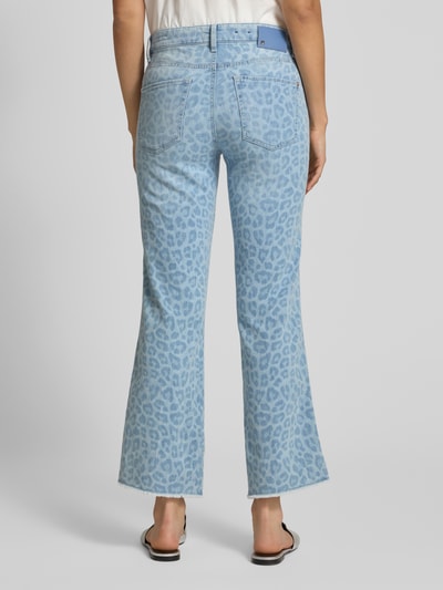 Cambio Flared Cut Jeans in verkürzter Passform Modell 'FRANCESCA' Hellblau 5