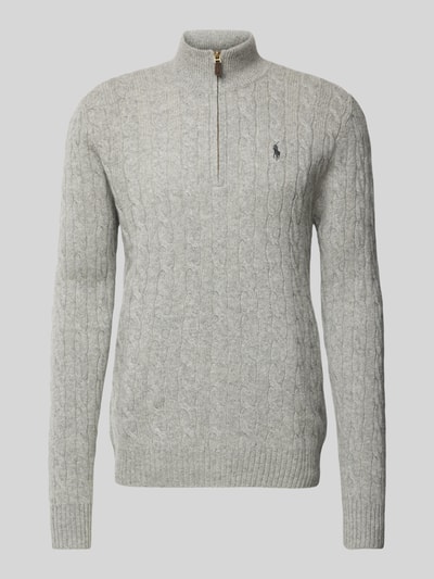 Polo Ralph Lauren Kasjmier pullover met kabelpatroon Lichtgrijs - 1